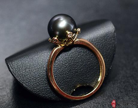 如何鉴别大溪地黑珍珠戒指的真假插图